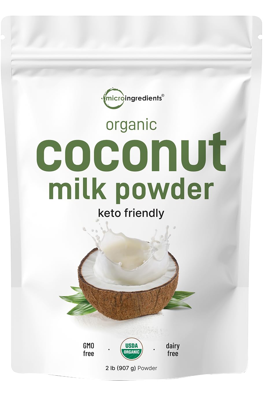 Micr Ingredient Organi Coconu Mil Powder L Plant-Base Creame fo Coffee Te Smoothie Pur Ric i MC Non-GMO Gluten-Free Ket Pale Friendly