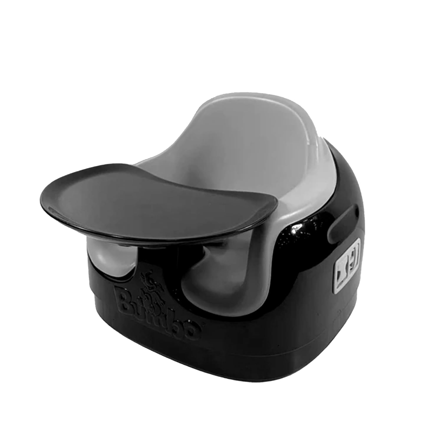 Bumbo 2 Pack 3-in-1 Multi-Seat for 6 to 36 Months, Travel Baby Feeding and Play Floor Seat, All-in-One Portable Booster with Tray Toddler High Chair, Black/Cool Grey
