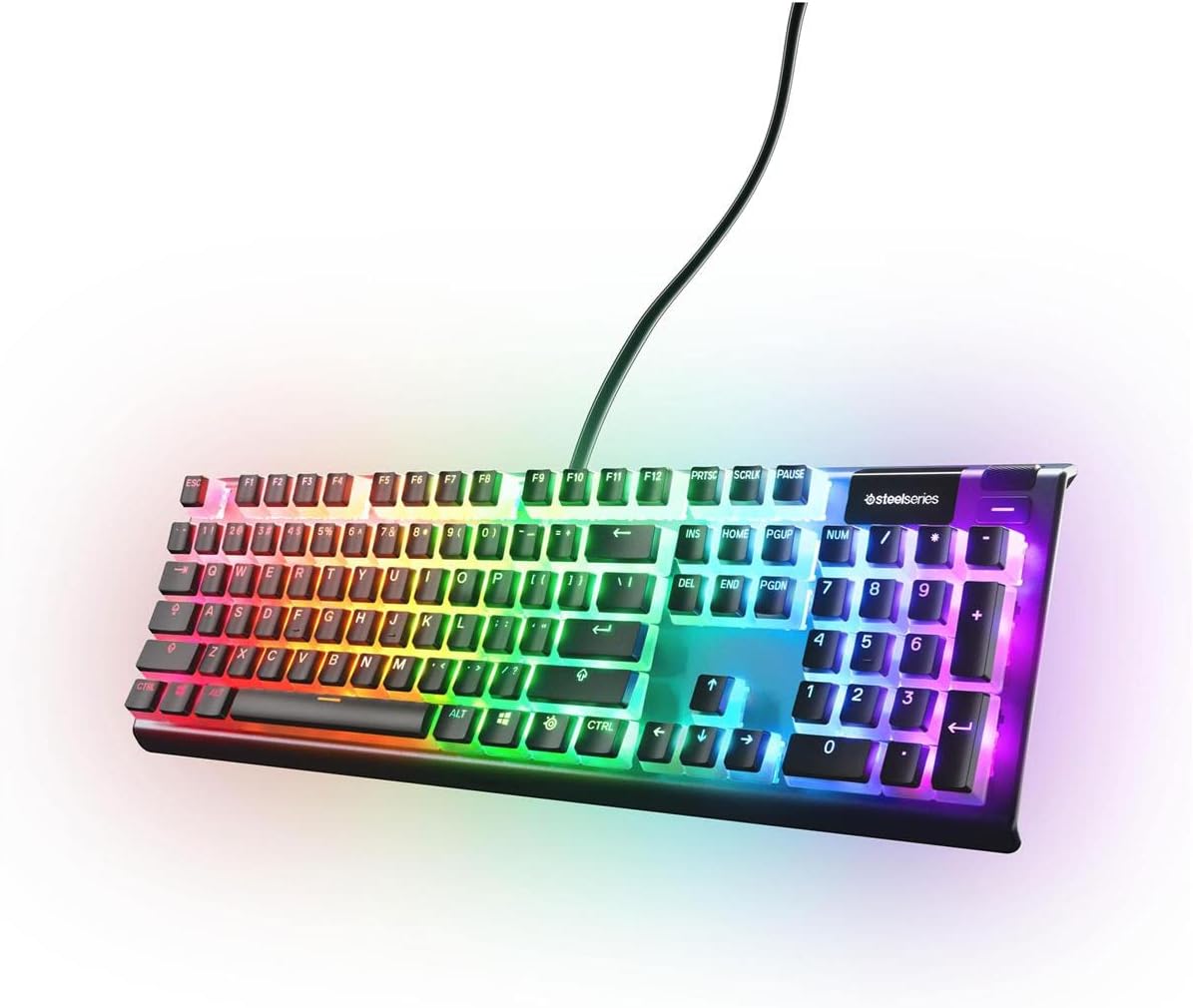 SteelSeries PRISMCAPS - Double Shot Pudding-Style Keycaps - Durable PBT Thermoplastic - Compatible with a Wide Range of Mechanical Keyboards - White