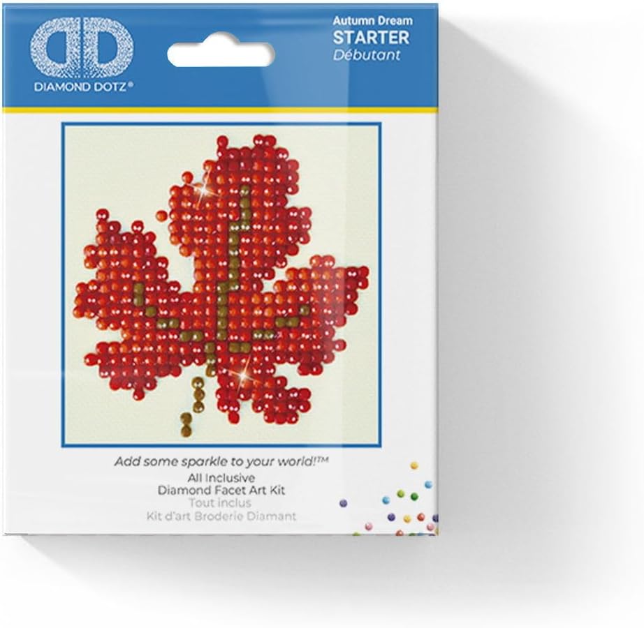 DIAMON DOT Autum Drea Lea Diamon Paintin Kit fo Adult Diamon Ar Kit Relaxin Creativ Craf Ki wit Dot Gem 3inchx3inch