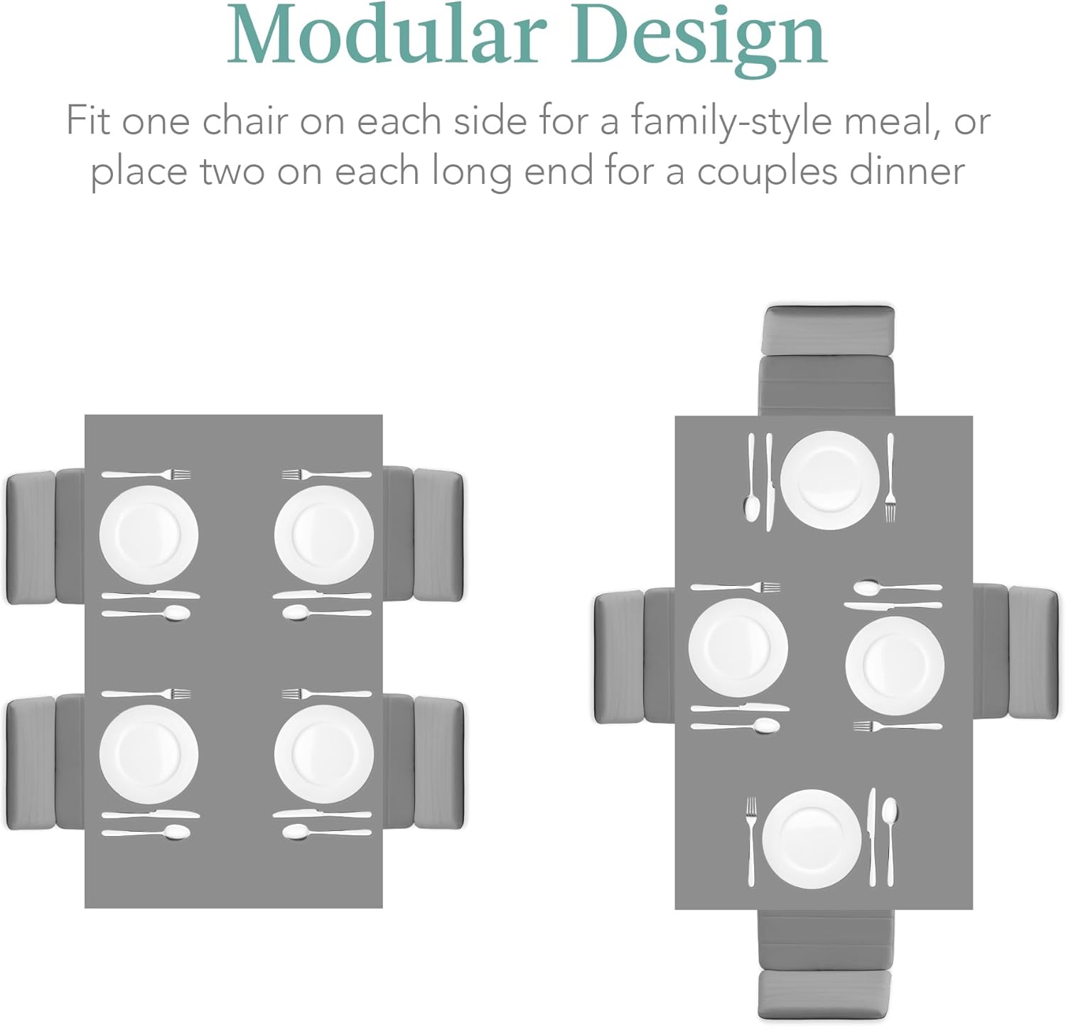 Best Choice Products 5-Piece Glass Dining Set, Modern Kitchen Table Furniture for Dining Room, Dinette, Compact Space-Saving w/Glass Tabletop, 4 Upholstered PU Chairs, Metal Steel Frame - Gray