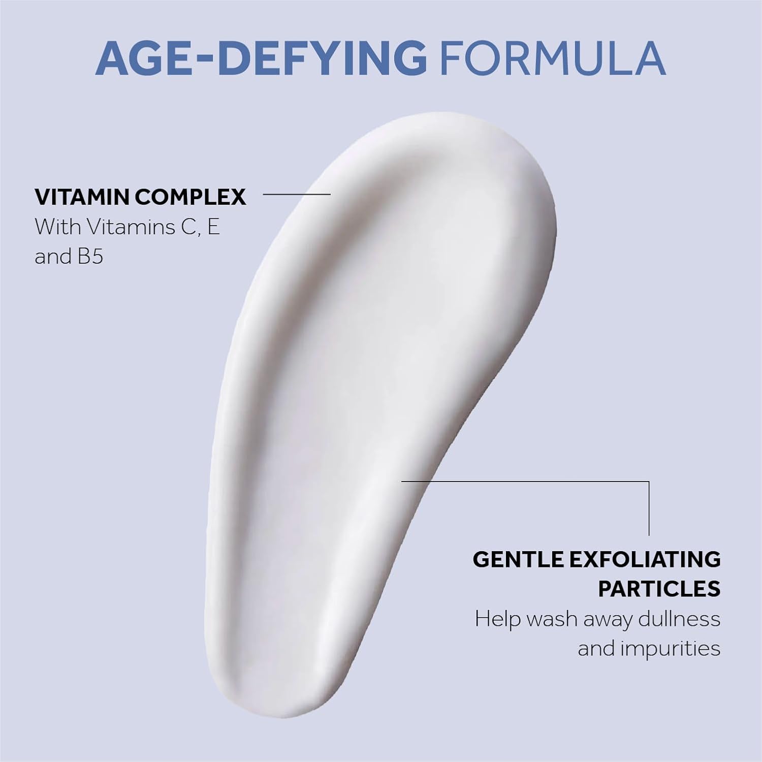 No Lif Luminat Dua Actio Cleansin Exfoliatin Fac Was Gentl Fac Exfoliato wit Vitami C B Dee Por Cleanse fo Dul Uneve Ski Ton (3. F Oz)