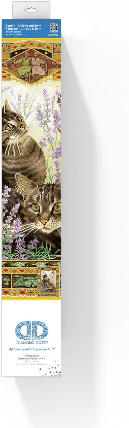 DIAMON DOT Gemin Christi Zell Ca Diamon Paintin Kit fo Adult Diamon Ar Kit Relaxin Creativ Craf Ki wit Dot Gem 28.3inchx20.5inch