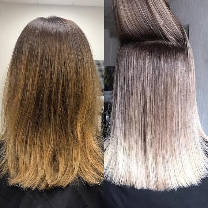 Hair Bar NYC Blond Plex 10X Lightener + 30 Volume Violet Developer Kit ¨C Dust-Free Charcoal Bleach Powder (50g / 1.76 oz) + Anti-Brass Developer (120 ml / 4.06 fl oz) ¨C Bond-Building Formula
