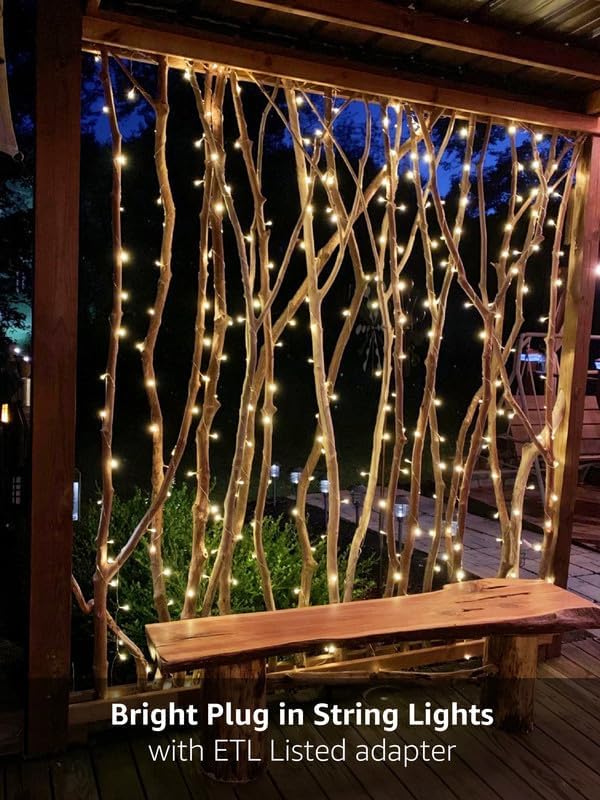 Lighting EVER 306 LED Curtain Lights with 18 Hang Down String Lights, 10¡Á10 ft Plug in Hanging Fairy Lights for Bedroom Wall Window, Twinkle Backdrop Lights for Wedding Patio Gazebo (NOT Connectable)