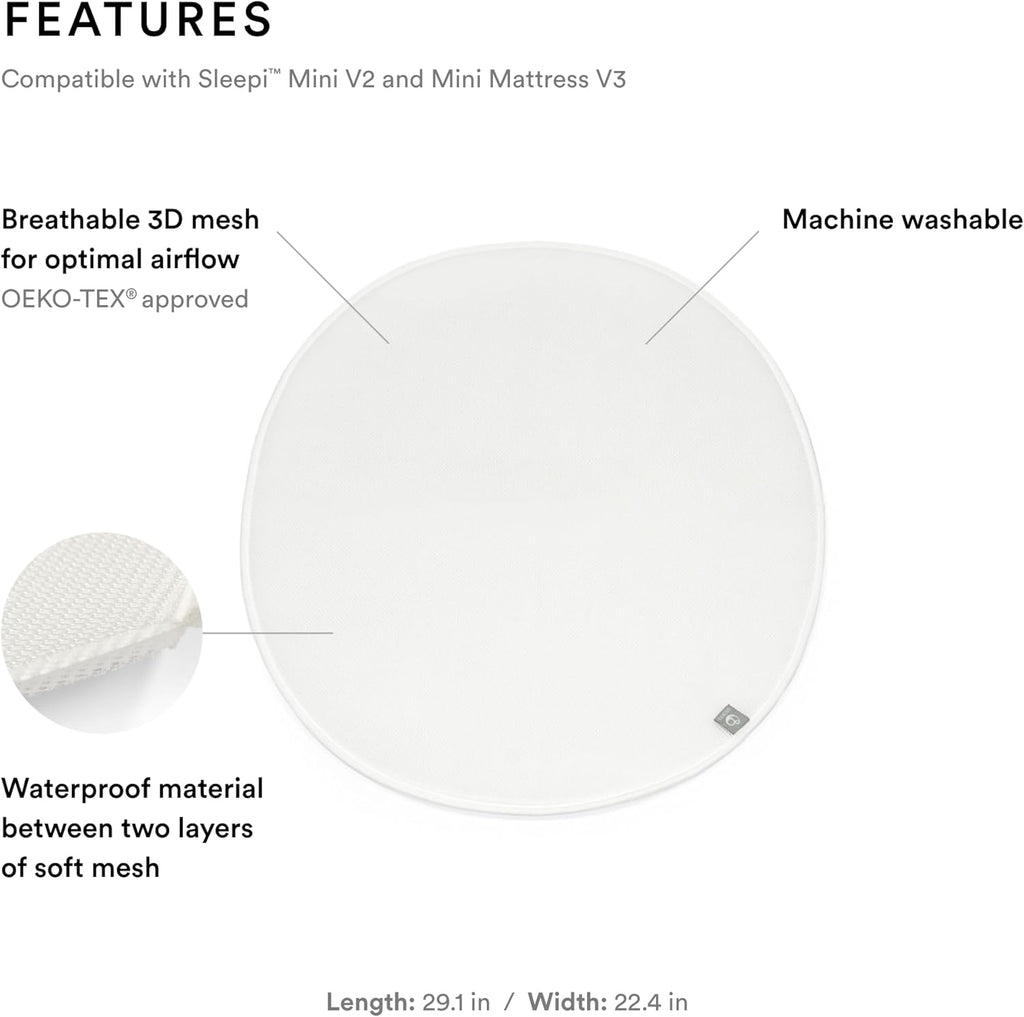 Stokk Sleep Min Protectio Shee V3 Whit Compatibl wit Sleep Min Mattres V Protect Agains Accident Spill Machin Washable