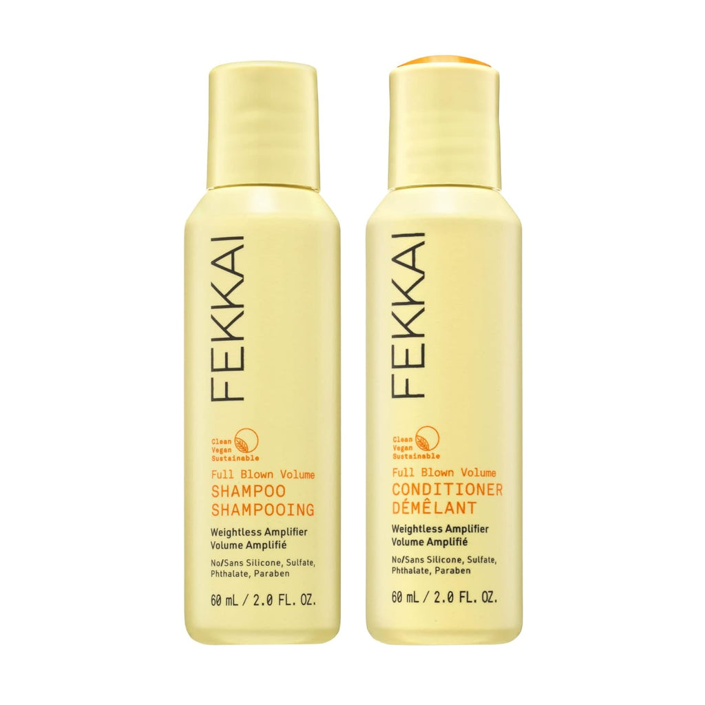 FEKKA Ful Blow Volum Shampo ( oz Conditione ( oz Add Lif Bod fo Lastin Volum Fo Fin o Fla Hai Vegan Cruelty-Free