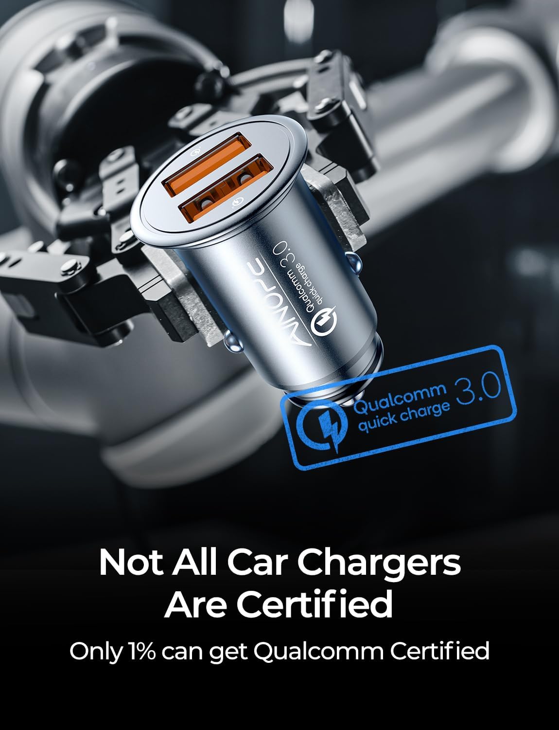 Super Fast Car Charger USB Car Charger Adapter 45W All Metal Lighter Android USB Quick Charge for iPhone 17 Pro Max 16e 16 15 14 13 12 11pro x 8 Samsung S25 S24 S23 S22 Car Charger