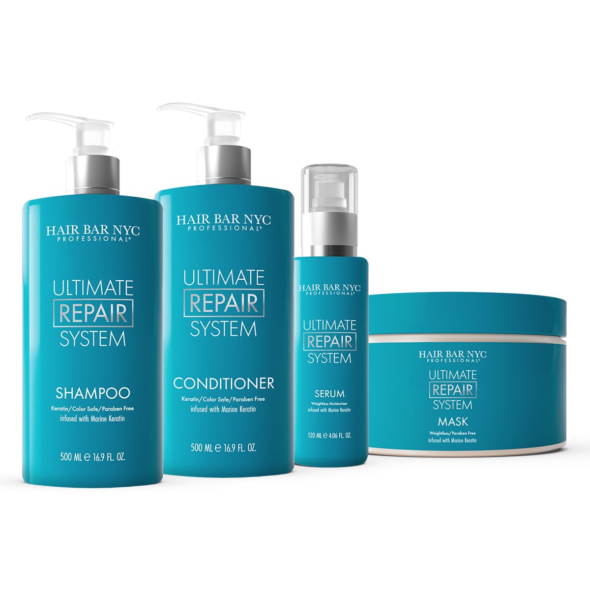 Hai Ba NY Ultimat Hai Repai Syste Reviva Hai Mas Protei Repai Boos fo Dr Damage an Colo Treate Hair Infuse wit Marin Kerati Bioti 16.9o 500ml