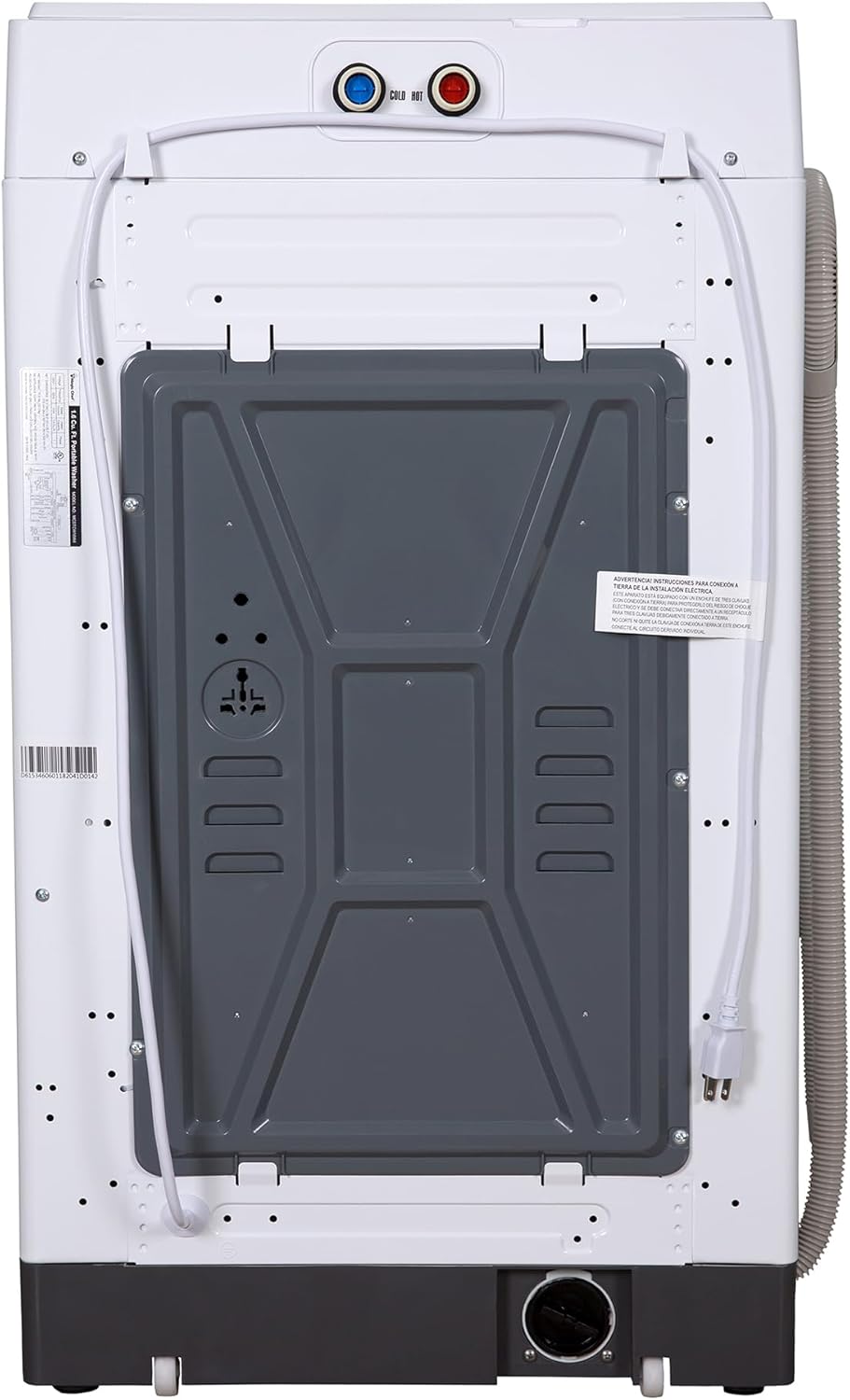 Magi Che To Loa Compac Washer 1. C F Min Washin Machin wit LE Display Cycles Wate Level  Temperatur Settings White