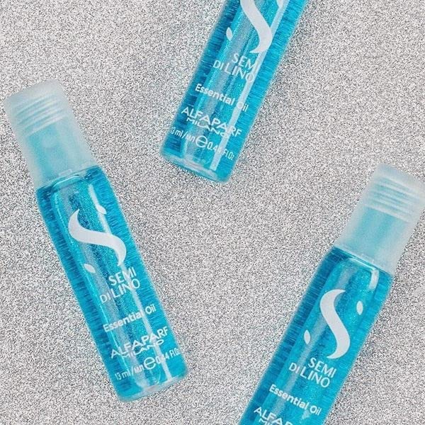 ALFAPAR MILAN Sem D Lin Sublim Essentia Hai Oi Treatmen Lightweigh Hai Treatmen fo Glossy Shin Hai Increas Softnes an Luminosit Color-Saf (1 Vials 0.4 f o Each)