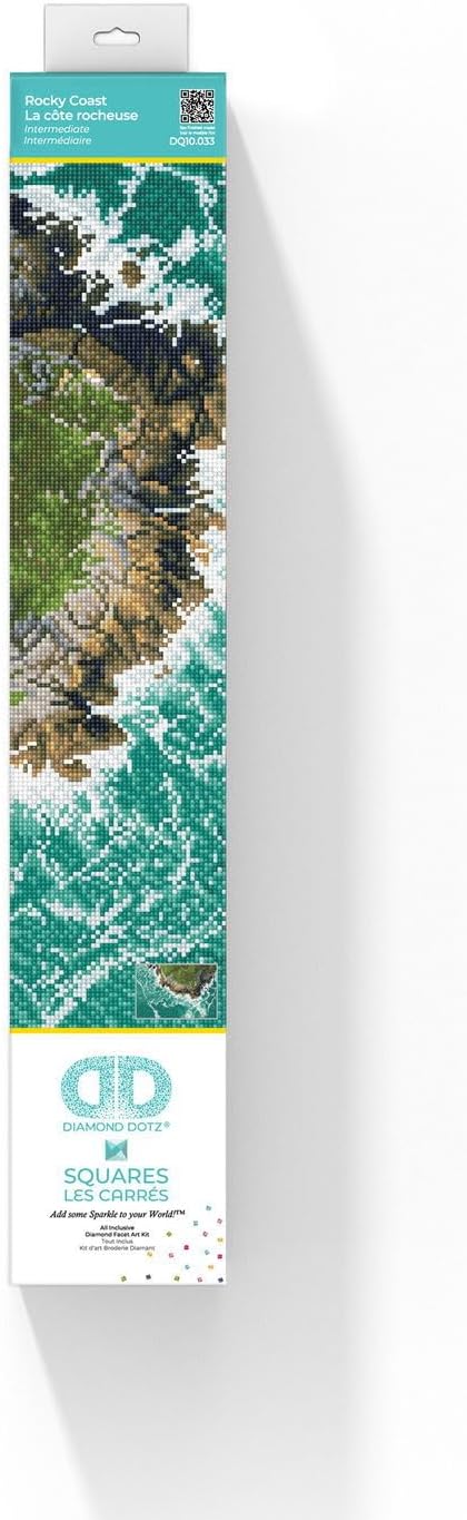 DIAMON DOT Rock Coas Ocea Diamon Paintin Kit fo Adult Diamon Ar Kit Relaxin Creativ Craf Ki wit Dot Gem 13.8inchx20.5inch