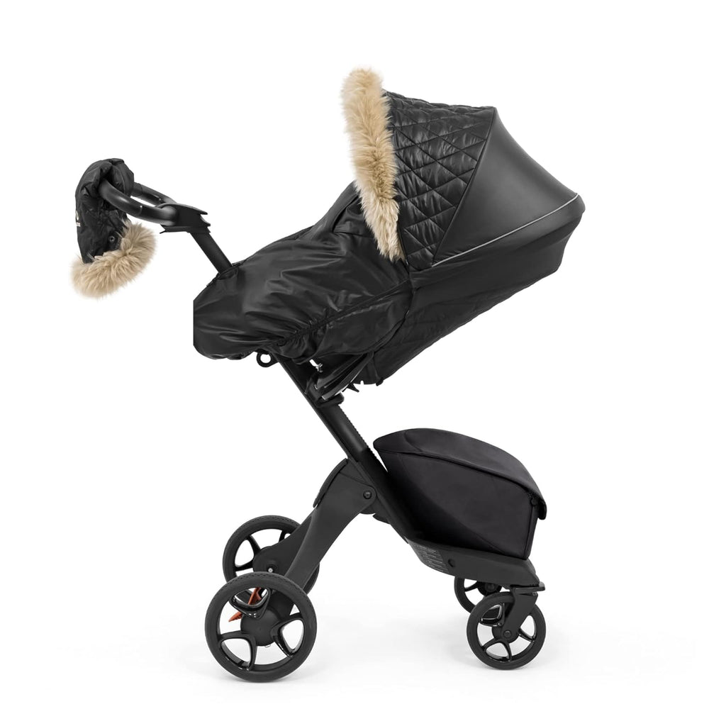 Stokk Xplor Winte Kit Ony Blac Protect Bab fro Col Weathe Win Include Fleec Mitten fo Parent PFC-Fre Fabrics Reflectiv Zipper Genuin Sheepski Rims