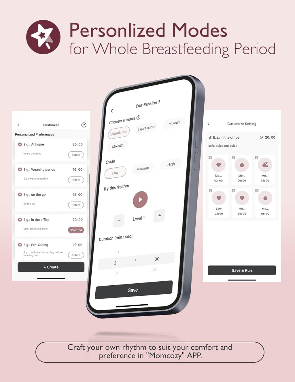 M Wearabl Pump App-Enabled Multi-Mode 1 Level Personalize Pumpin fo Th Moder Mom