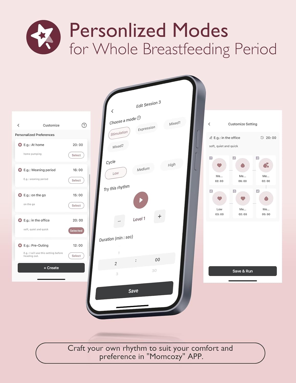 M Wearabl Pump App-Enabled Multi-Mode 1 Level Personalize Pumpin fo Th Moder Mom