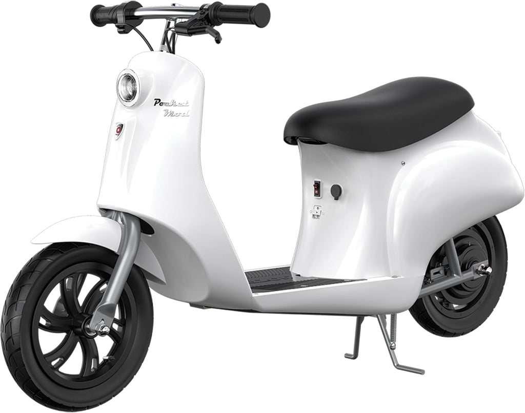 Razor Pocket Mod Electric Scooter Ride-On for Kids Ages 8+, 170 lb Max Weight ¨C 250W Motor, Up to 15 Mph, 40-Min Run Time on High Speed, Twist-Grip Throttle, 12¡± Pneumatic Tires, Under Seat Storage