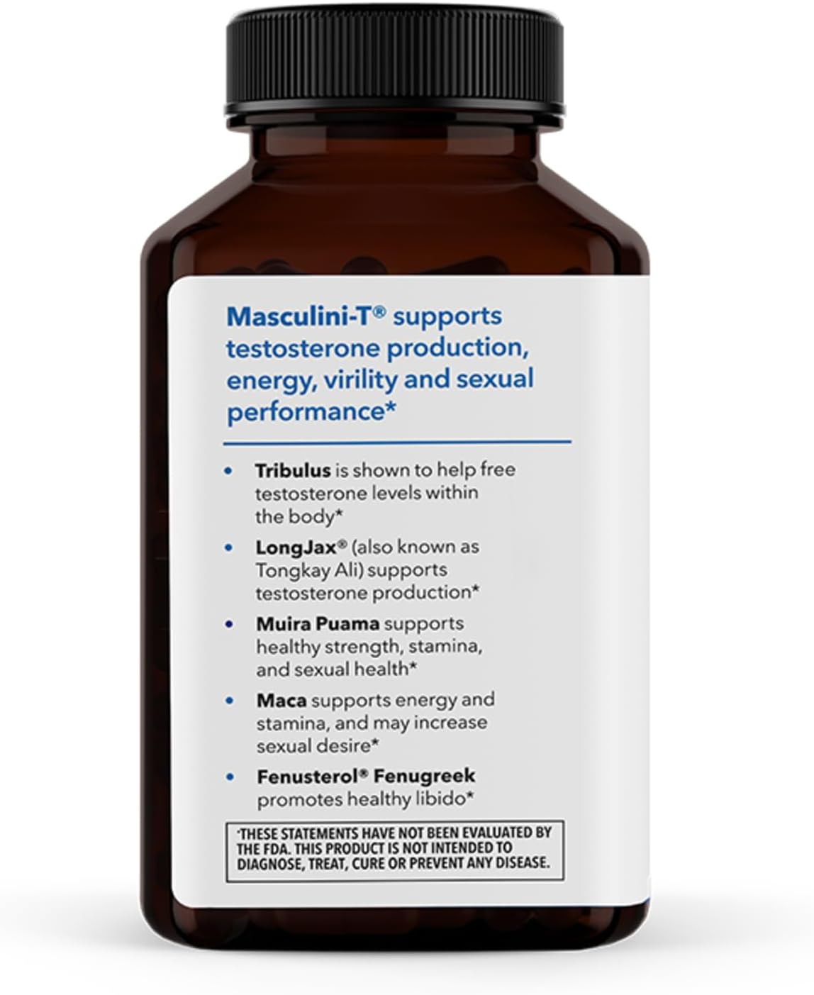 LifeSeasons Masculini-T - Testosterone Support Supplement - Enhances Mental & Physical Aspects of Sexual and Athletic Performance - Supports Normal Erectile Function - Improve Libido - 180 Capsules