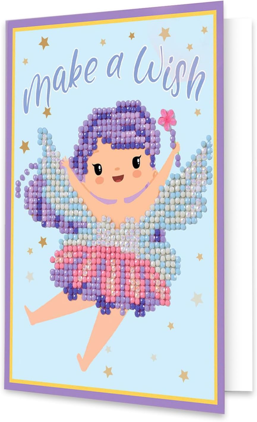 DIAMON DOT Mak Wis Diamon Ar Cards Handmad Diamon Paintin Card Kit Handmad Greetin Card Kit fo Birthda Note an Specia Occasions