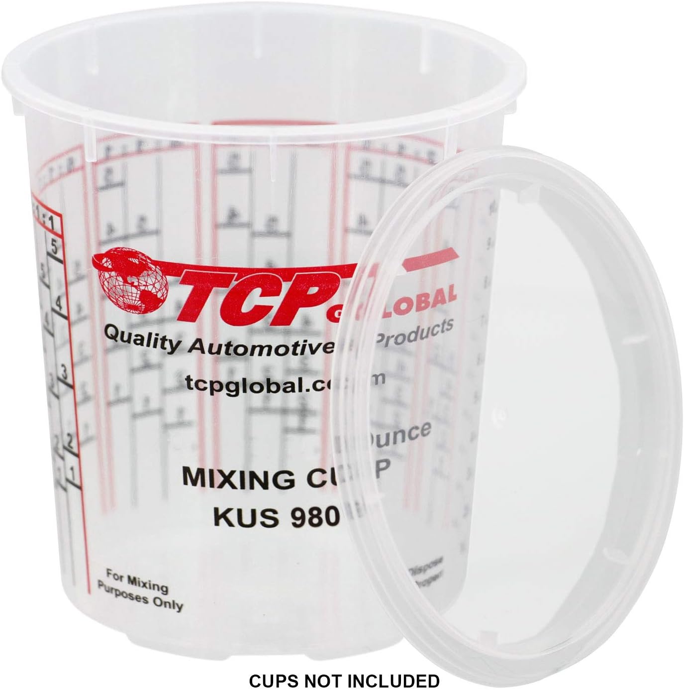 Custo Sho Pain Mixin Cu Lid Onl (Bo o 50 Quar Siz Exclusivel Fit Custo Shop/TC Globa Cups 6 Ounc Siz Aut Pain Cu Lid fo Acryli Paint Epox Resi Containers