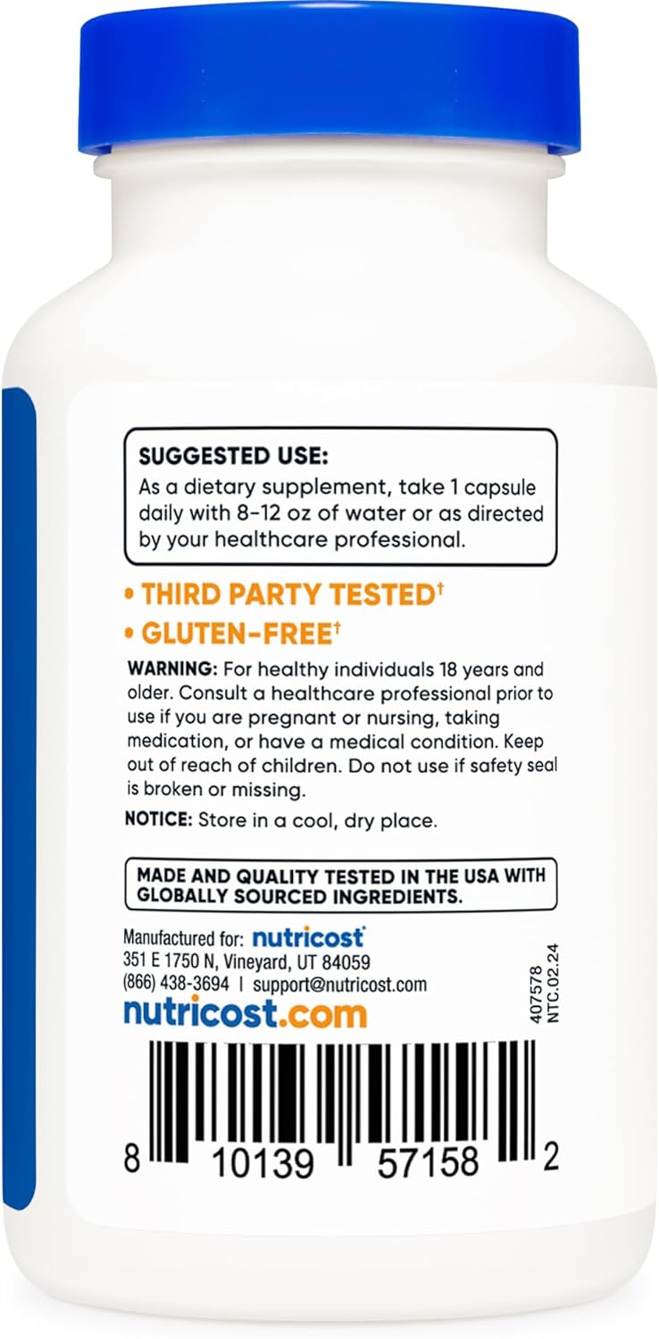 Nutricos N-Acety L-Tyrosin (NALT 350mg 12 Capsule Glute Free Non-GMO