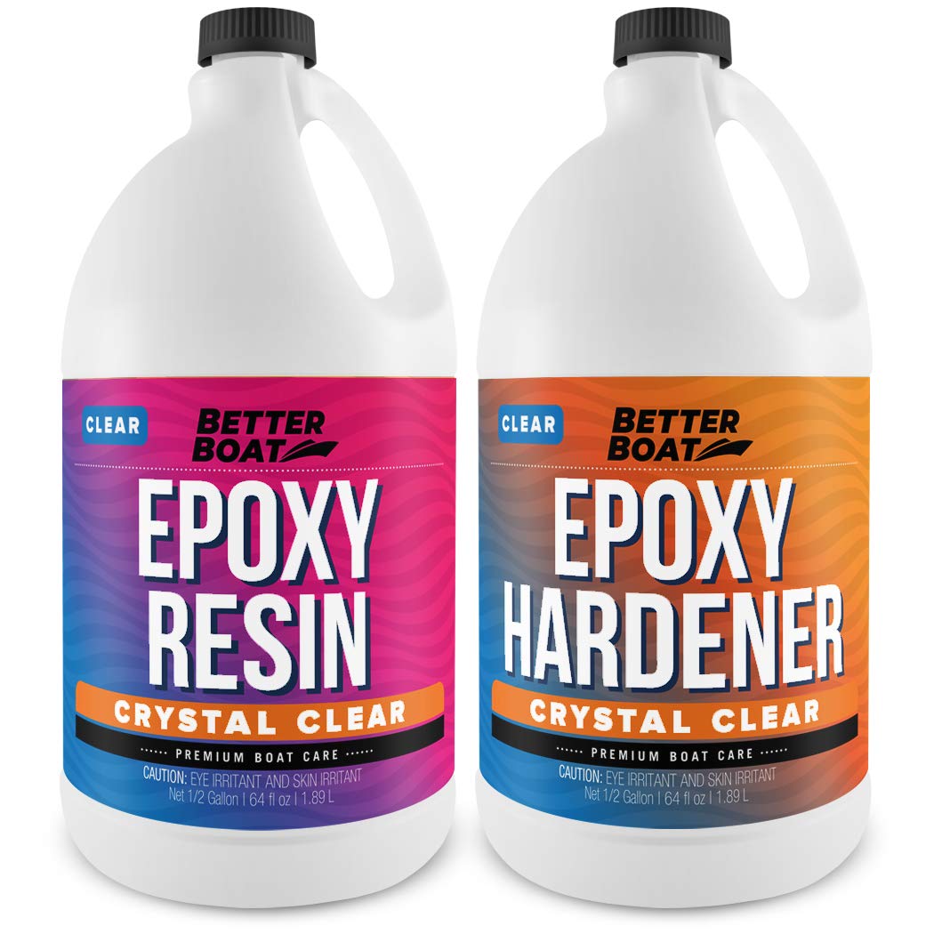 Craf Resi Epox Kit Gallo Total 2-Par Crysta Clea Supplie fo Beginners Include Mold fo Tableto Art Jewelr Casting DI Tumblers Wood an Boa Projects