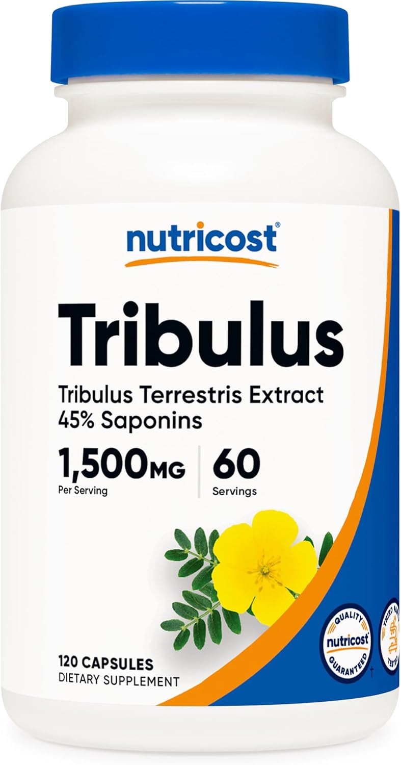 Nutricost Tribulus Terrestris Extract 750mg, 120 Capsules (2 Bottles)