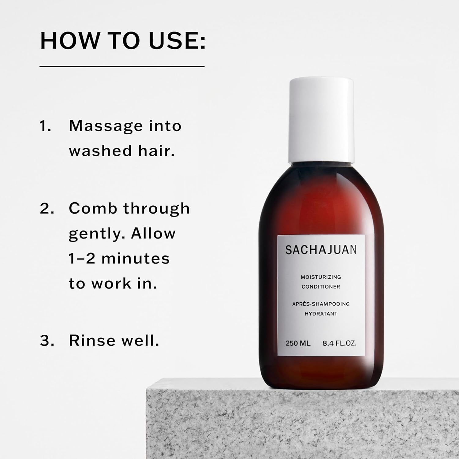 SACHAJUAN Moisturizing Conditioner, Repairs Damaged, Dry Bleached, Colored Hair, Moisture-Rich with Argan Oil