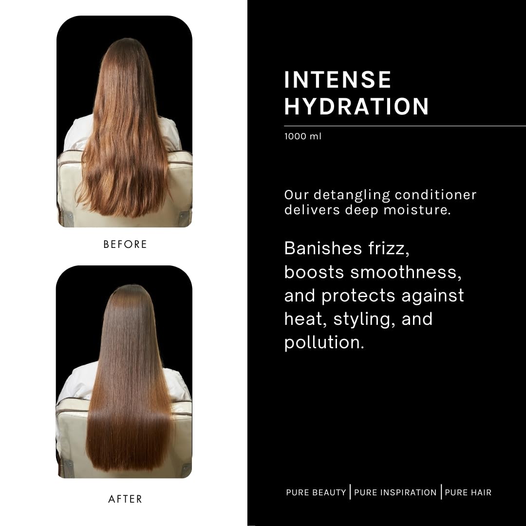 pH PURE HAIR Smooth Perfect Anti-Frizz Conditioner | Enriched with Monoi Oil Magnolia Extract | Intense Hydration Shine | Sulfate-Free, Safe for Color-Treated Hair | 33.8 Oz