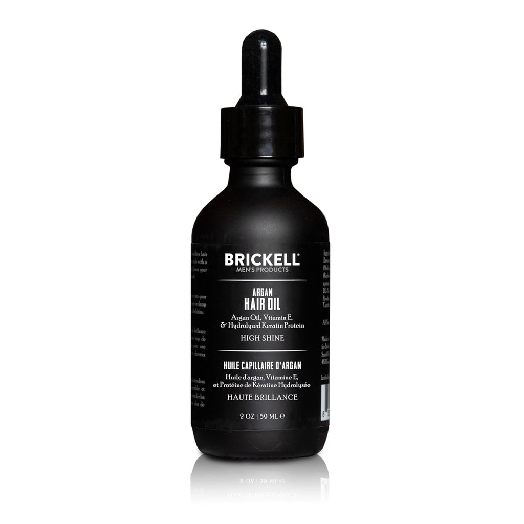 Brickel Men' Arga Oi fo Hair Natura an Organi Hai Oi Fo Men Lightweigh Hai Treatment Ounce Scented