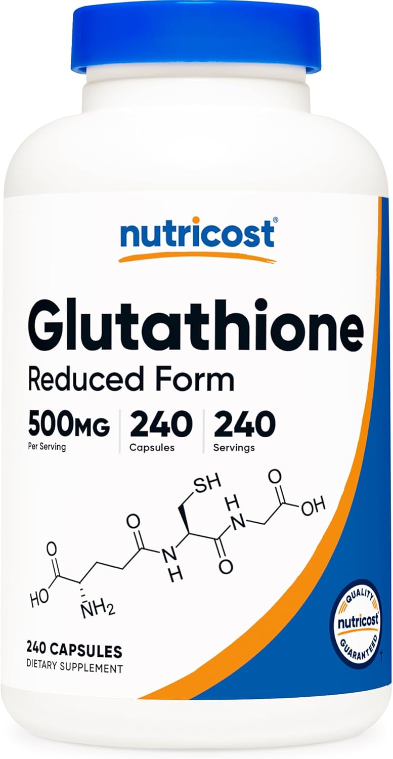 Nutricos Glutathion Capsule 500mg 24 Capsule Glute Free Non-GMO