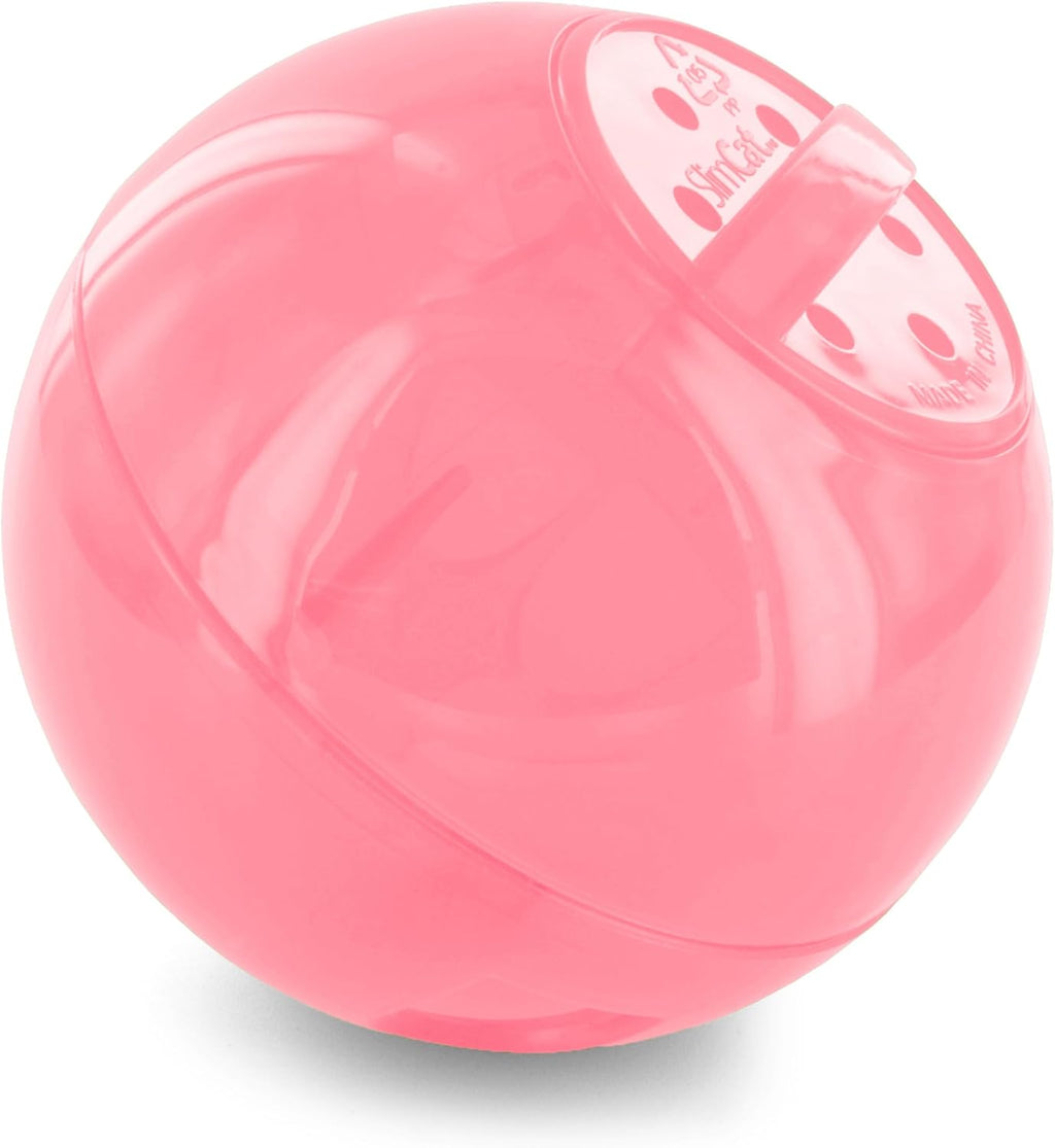PetSafe SlimCat Interactive Feeder - Combines Play with Mealtime - Adjustable Portions - BPA-Free Plastic - Slow Feeder for Digestion - Lightweight, Dishwasher-Safe Toy - Pink
