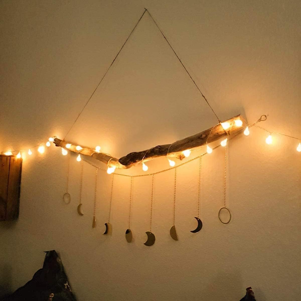 Lightin EVE Glob Strin Light Batter Operated 16.4f 5 LE Smal Bal Decorativ Fair Ligh wit Remot an Timer Hangin fo Bedroom Tee Room Dorm Teepee Balcony Campin Tent