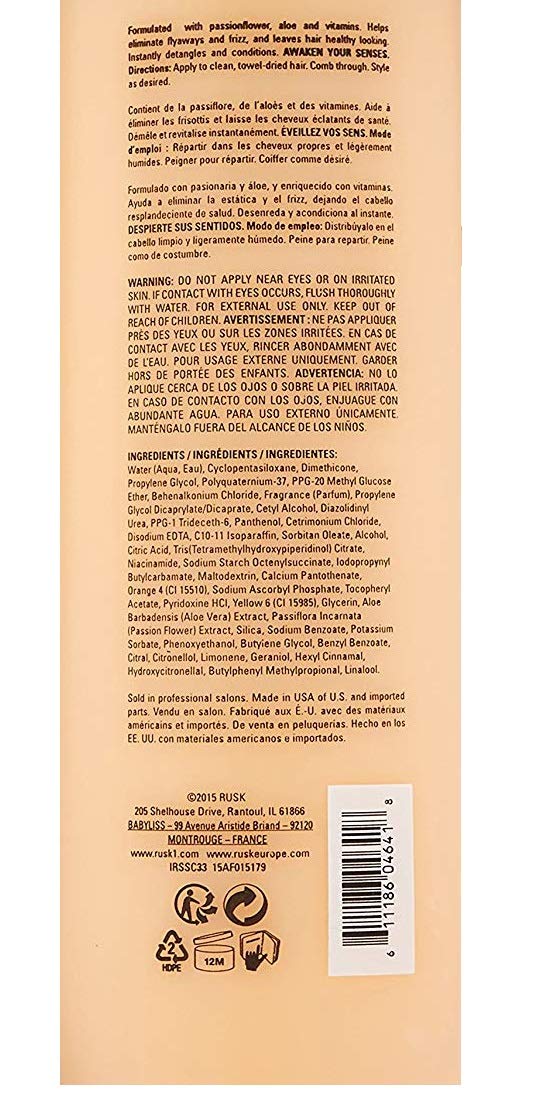 RUS Sensorie Smoothe Passionflowe an Alo Smoothing Anti-Frizz Restor Moistur Balance an Provide Shine