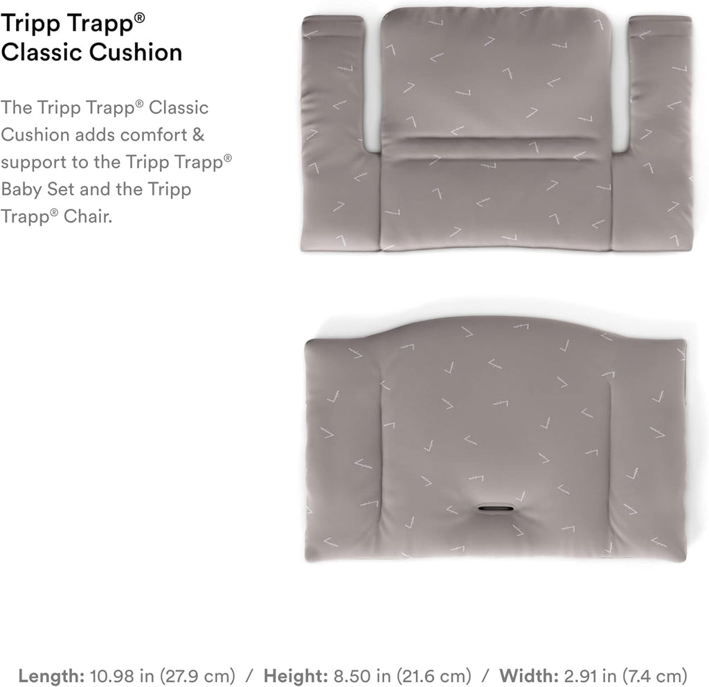 Stokk Trip Trap Classi Cushion Ico Gre Pai wit Trip Trap Chai Hig Chai fo Suppor an Comfor Machin Washable