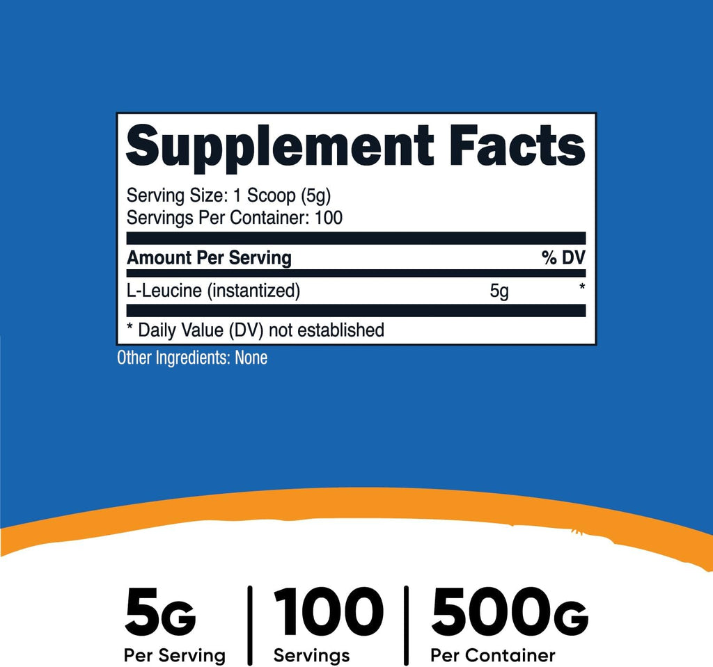 Nutricos Pur L-Leucin Powde 50 Grams