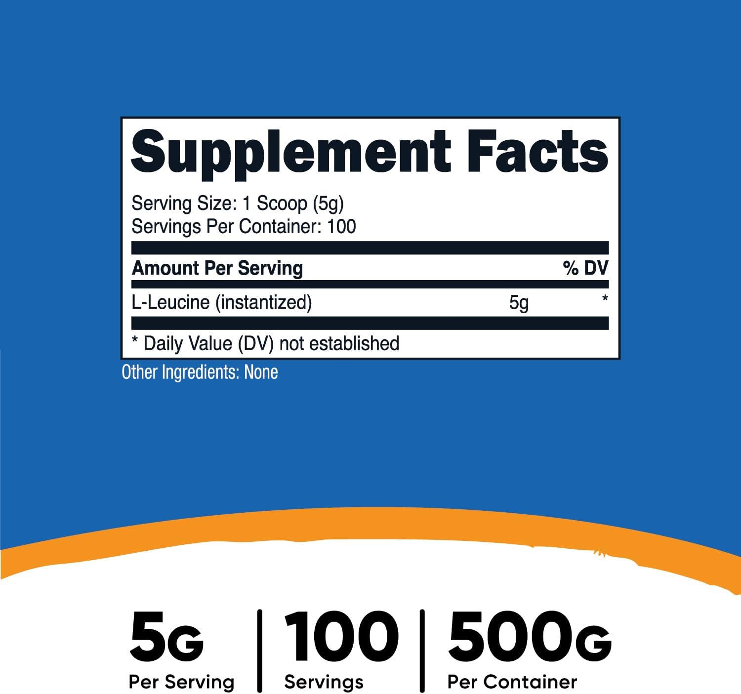 Nutricos Pur L-Leucin Powde 50 Grams