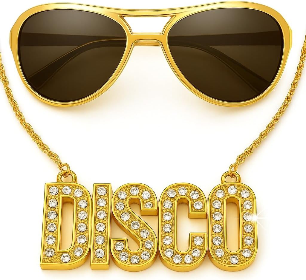 Rave Envy Disco Ball Earrings for Women - 70's Halloween Disco Outfits Costume Accessories For Men - Choice of Color