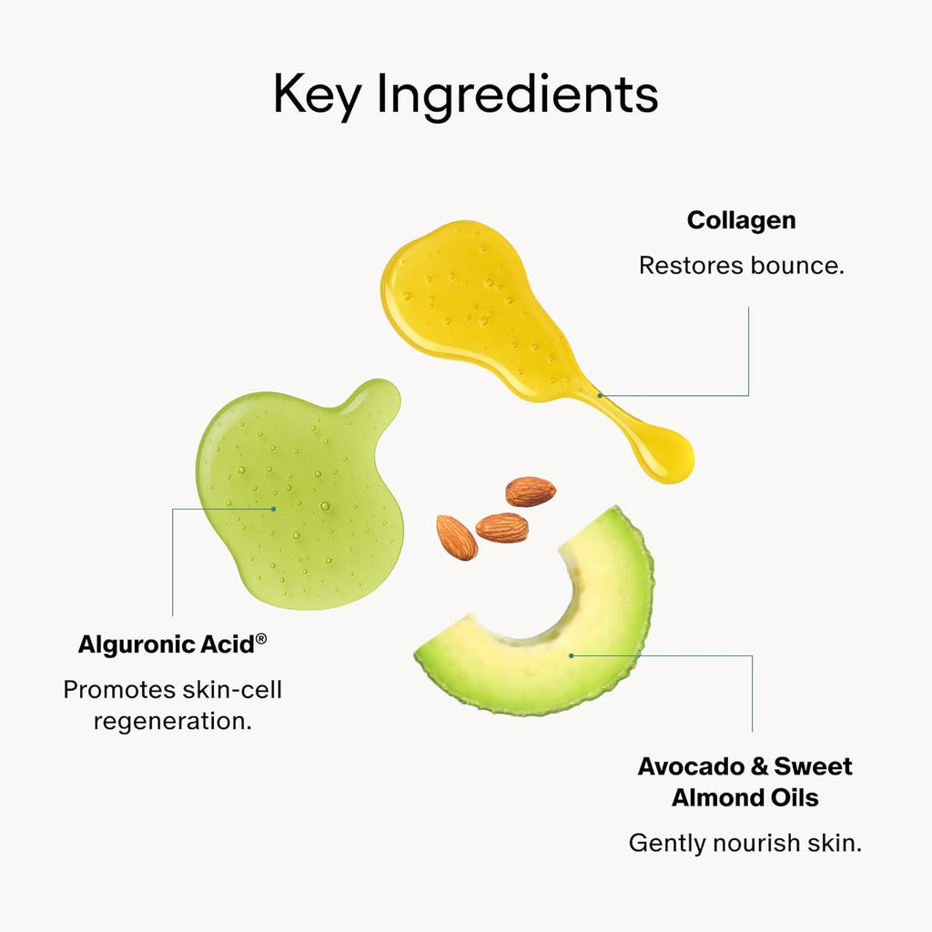 Algenist GENIUS Ultimate Anti-Aging Melting Facial Cleanser - Milky Cleanser + Makeup Remover with Avocado Oil, Alguronic Acid and Microalgae Oil - Nourishes Skin + Improves Radiance (5 oz)