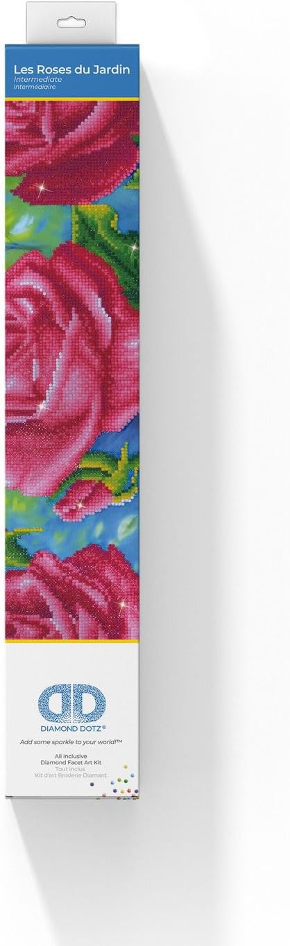 Needlear Worl DD9.01 35.5inc 13.75inc Le Rose D Jardi Dot Diamon Embroider Face Ar Kit Multicolor