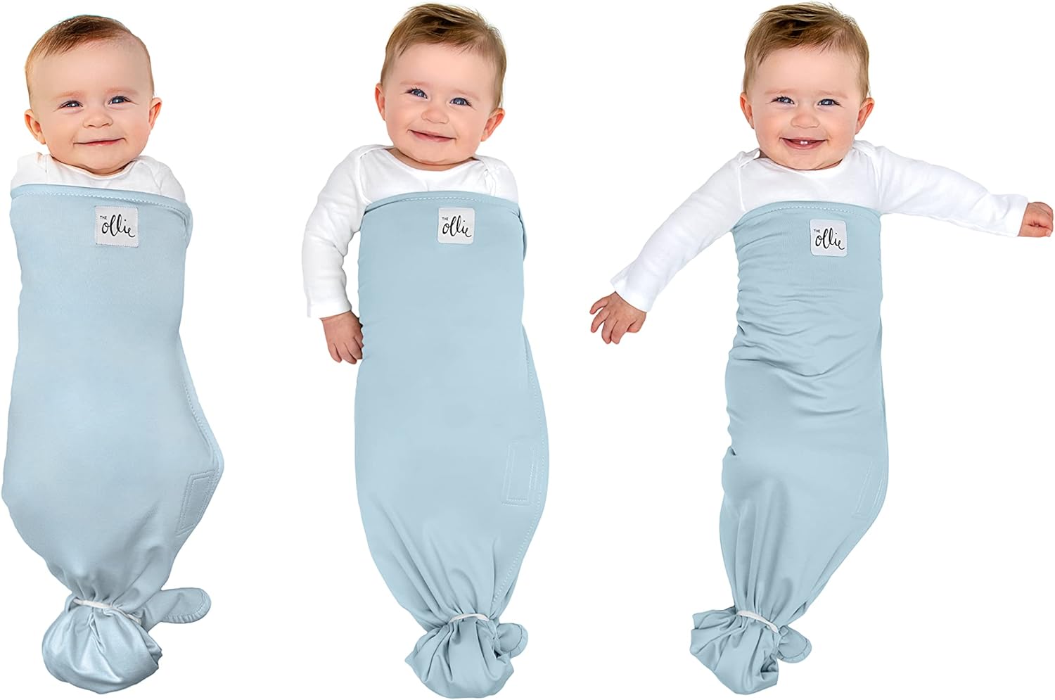 Th Olli Swaddl Bundl  Slee Swaddle fo Babie Breathable Moisture-Wickin Fabri t Preven Overheatin Soft Adjustabl Fi Idea fo Newborn (Sk Steele)