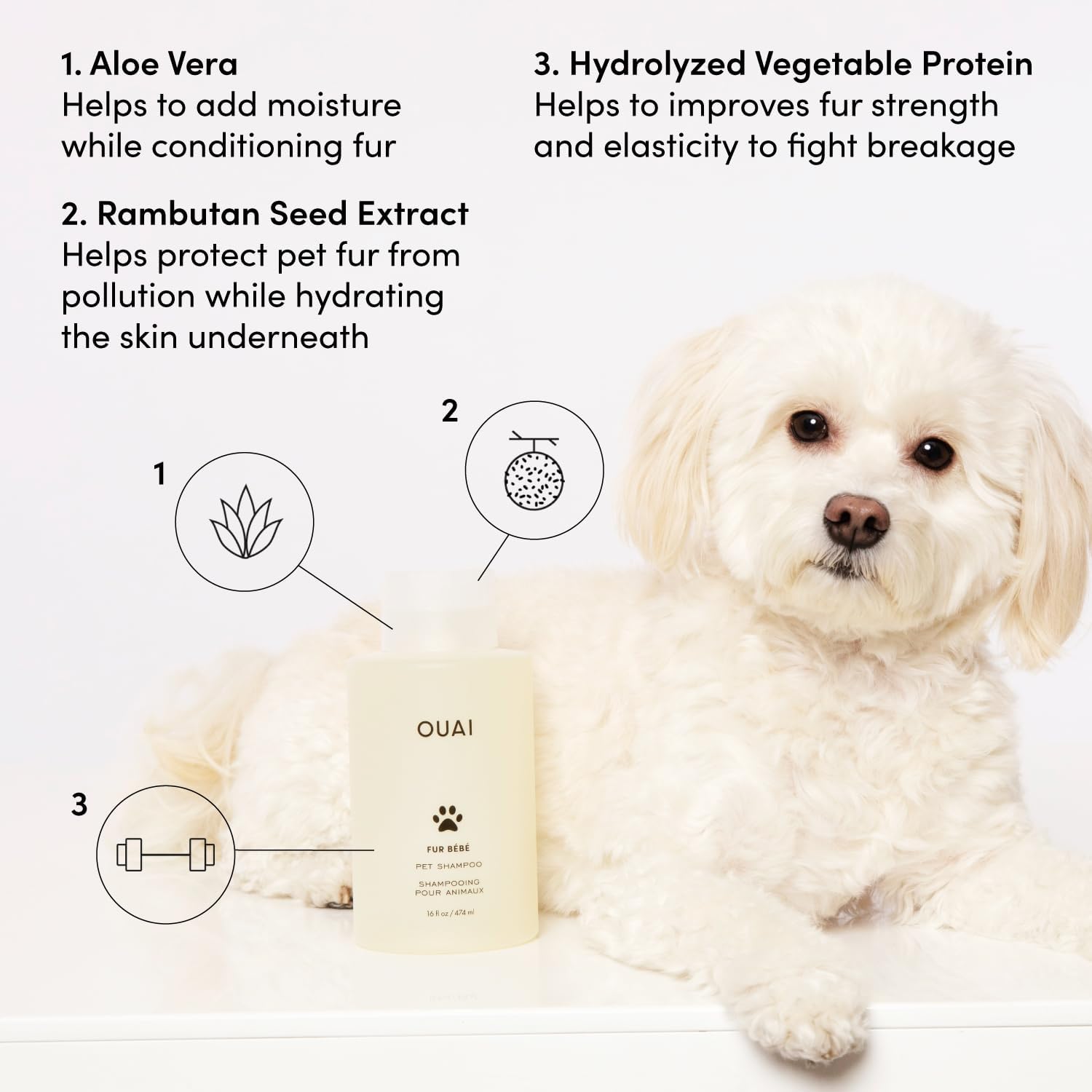 OUA Fu B¨¦b Pe Shampoo Merce Stree Scen Do Shampo an Coa Was fo Hydrating Cleansin an Addin Shin Pe Supplie b OUA (1 F Oz)
