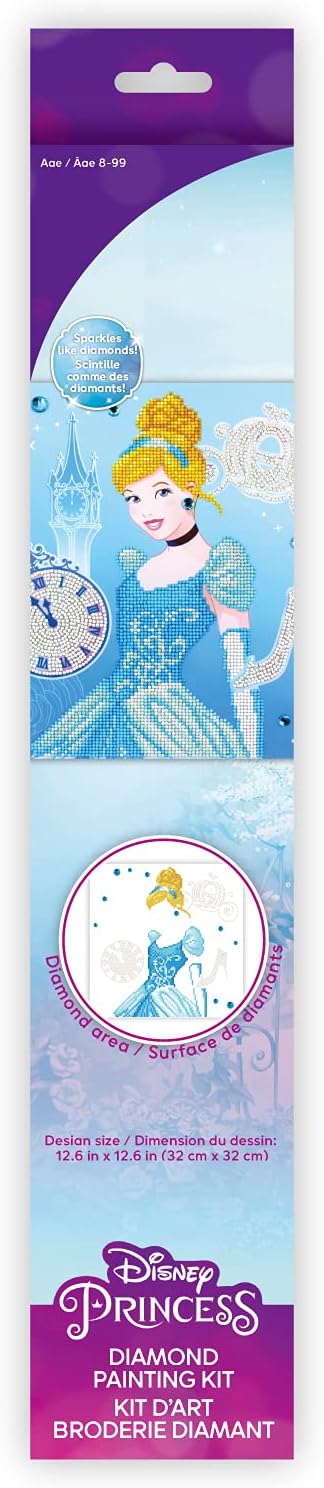Camelo Dot Diamon Ar Ki 12.6inchX12.6inc Disne Cinderell Gracious