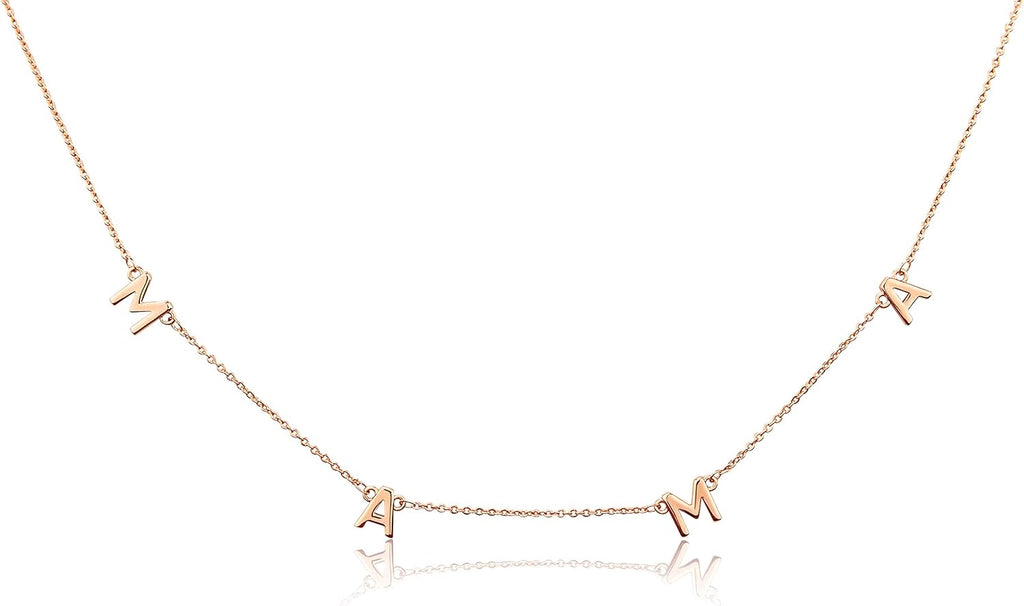 Benevolence LA Mama Necklace, Gold Dipped Fashion Jewelry | Gifts for New Mom | Gold Mom Necklace | Birthday Gifts | Travel Accessories for Women, Designed in California