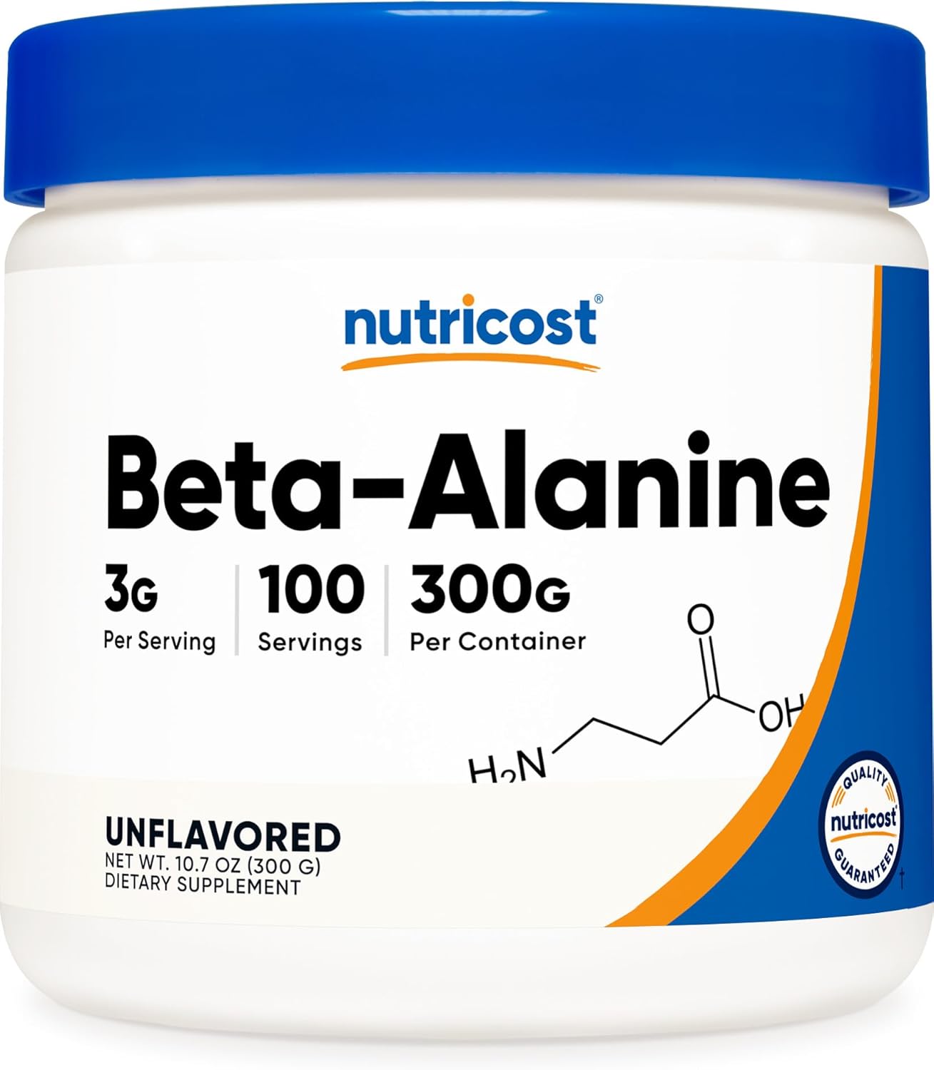 Nutricost Beta Alanine 500 Gram Bottles (2 Pack for 1 KG) - Pure Beta Alanine