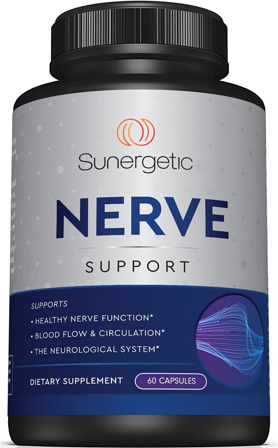 Premiu Nerv Suppor Supplemen wit Alph Lipoi Aci (ALA 60 mg Acetyl-L-Carnitin (ALC Benfotiamin Nerv Suppor Formul fo Health Circulation Feet Hand Toe 6 Capsules