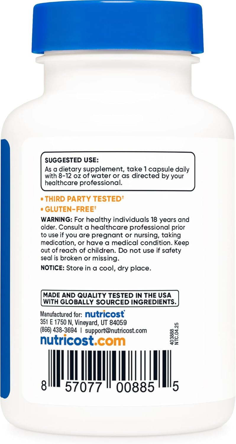 Nutricost Vitamin B1 (Thiamine) 100mg, 120 Capsules - Gluten Free and Non-GMO