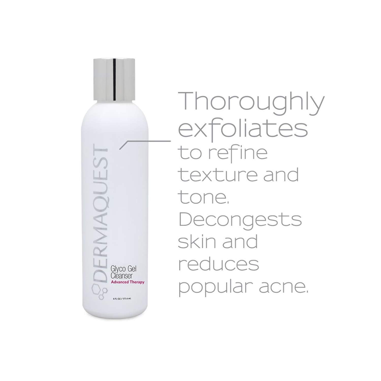DermaQues Advance Therap Foamin Glyc Ge Base Cleanse wit 15 Glycoli Aci Lacti Aci Dee Cleansin Dail Fac Was fo Oil Ski an Papula Acn ( oz)
