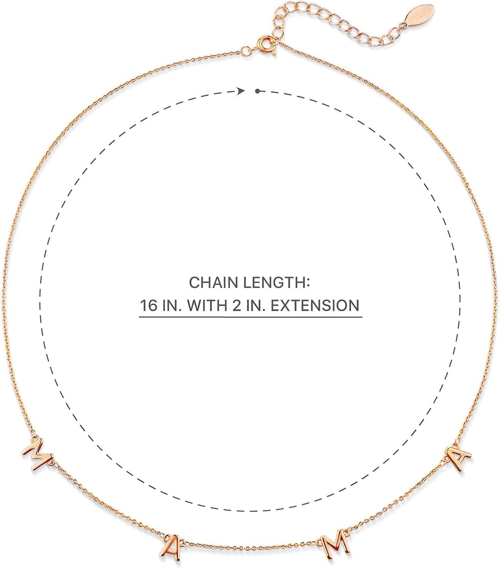 Benevolence LA Mama Necklace, Gold Dipped Fashion Jewelry | Gifts for New Mom | Gold Mom Necklace | Birthday Gifts | Travel Accessories for Women, Designed in California