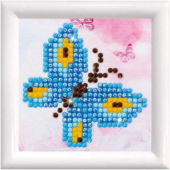 DIAMON DOT Butterfl Sparkl Ki wit Fram Natur Diamon Paintin Kit fo Adult Diamon Ar Kit Relaxin Creativ Craf Ki wit Dot Gem 3inchx3inch