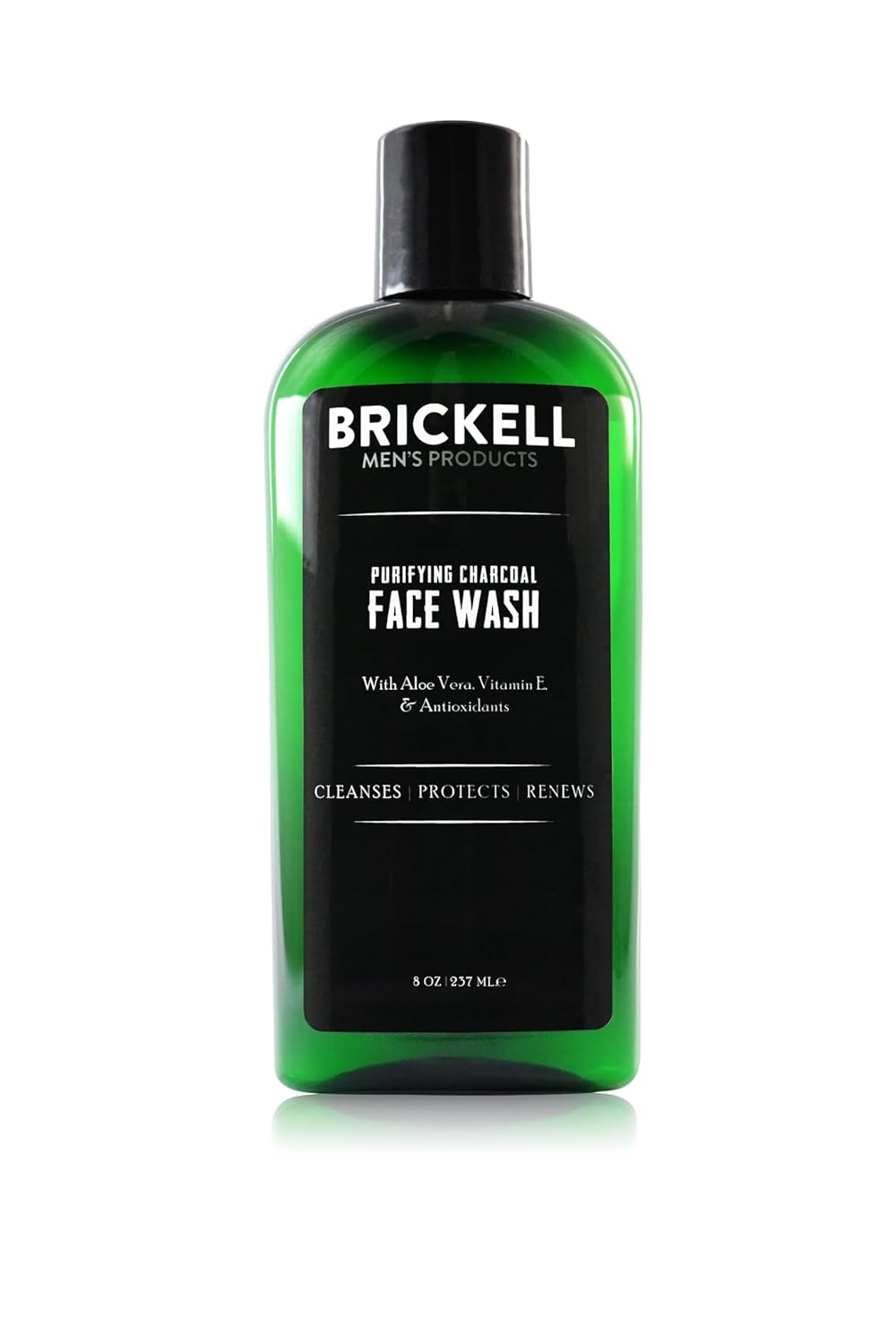 Brickel Men' Purifyin Charcoa Fac Was fo Men Natura an Organi Dail Facia Cleanser Ounce Scented
